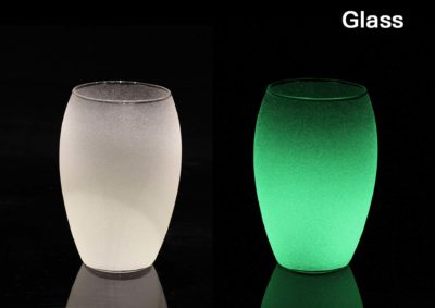 Glow in the dakr for glass