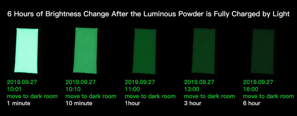 glow in the dark powder comparison