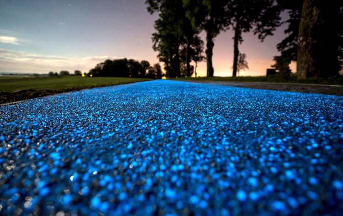 How to make a glow in the dark pathway?