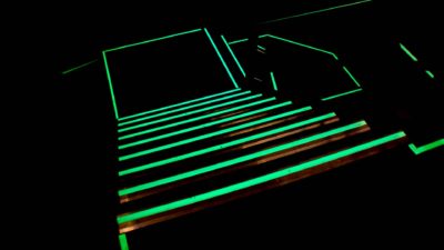 Glow in the dark stairs